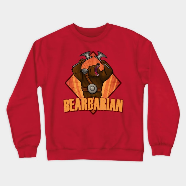 Bearbarian! Crewneck Sweatshirt by Coloradodude80